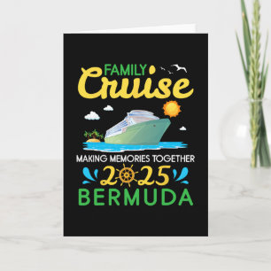 Tarjeta Crucero Familiar 2025 Bermudas Creando Recuerdos J