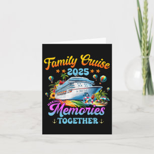 Tarjeta Crucero Familiar 2025 Creando Recuerdos Juntos Ver