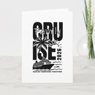 Tarjeta Crucero Familiar 2026 Creando Recuerdos Juntos Cru