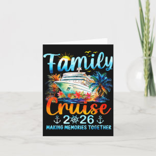 Tarjeta Crucero Familiar 2026 Creando Recuerdos Juntos Mat