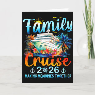 Tarjeta Crucero Familiar 2026 Creando Recuerdos Juntos Mat
