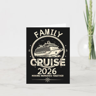 Tarjeta Crucero familiar 2026 creando recuerdos juntos pla