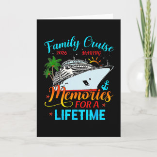 Tarjeta Crucero Familiar 2026 Creando Recuerdos Para Toda 