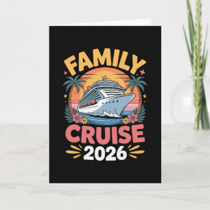 Tarjeta Crucero Familiar 2026 Crucero Divertido