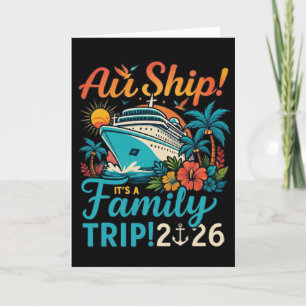 Tarjeta Crucero Familiar 2026 Oh Barco Divertido Crucero T