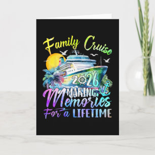 Tarjeta Crucero Familiar 2026 Vacaciones de Crucero Famili