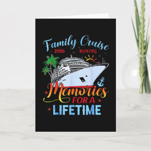 Tarjeta Crucero Familiar 2026 Vacaciones de Crucero Famili