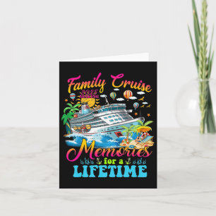 Tarjeta Crucero Familiar Creando Recuerdos Para Toda la Vi
