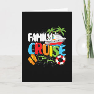 Tarjeta Crucero Familiar Divertido Viaje Marítimo Hombres