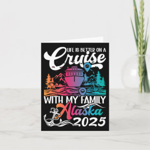 Tarjeta Crucero Familiar en Alaska Vacaciones Familiares -