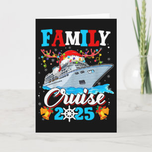 Tarjeta Crucero Familiar Navidad 2025 Crucero de Navidad F