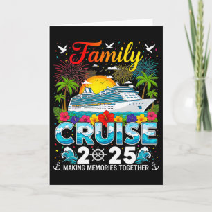 Tarjeta Crucero Familiar Vacaciones 2025 Viaje Familiar C