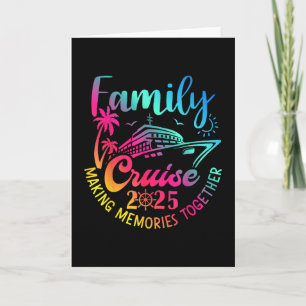 Tarjeta Crucero Familiar Vacaciones de Verano 2025 Familia