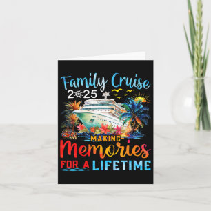 Tarjeta Crucero Familiar Vacaciones de Verano 2025 Familia