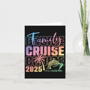 Tarjeta Crucero Familiar Vacaciones de Verano 2025 Familia