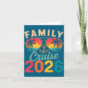 Tarjeta Crucero Familiar Vacaciones de Verano 2026