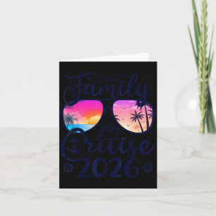 Tarjeta Crucero Familiar Vacaciones de Verano 2026 Combina
