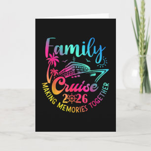 Tarjeta Crucero Familiar Vacaciones de Verano 2026 Familia