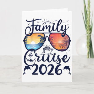 Tarjeta Crucero Familiar Vacaciones de Verano 2026 Ropa a 