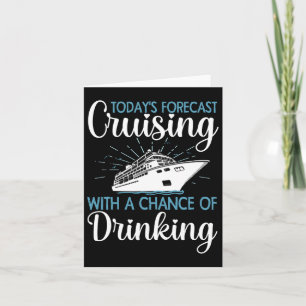 Tarjeta Crucero genial para hombres, mujeres y familia vac