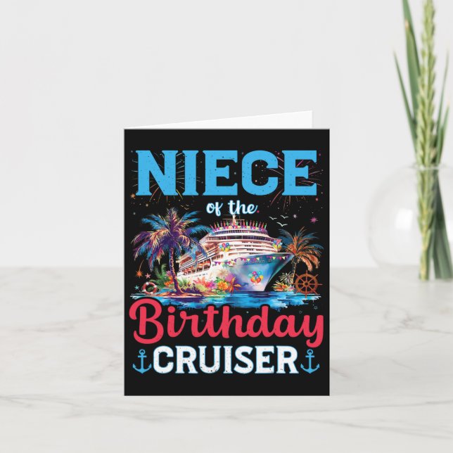 Tarjeta Crucero Gracioso De La Noche Del Cumpleaños (Anverso)