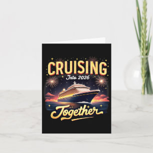 Tarjeta Crucero hacia 2026 juntos crucero de año nuevo V