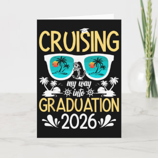 Tarjeta Crucero hacia la graduación Crucero 2026 Graduado 