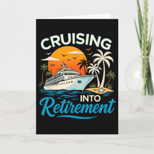 Tarjeta Crucero hacia la jubilación Crucero tropical diver