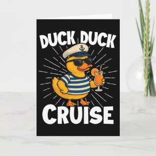 Tarjeta Crucero Pato Pato - Barco de Crucero para Amantes 