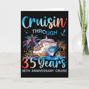 Tarjeta Crucero por 35 años Crucero de aniversario número