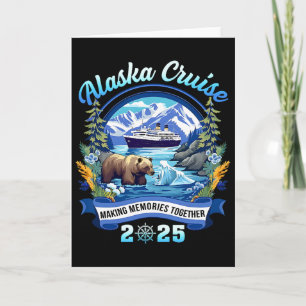 Tarjeta Crucero por Alaska 2025 Creando Recuerdos Juntos C