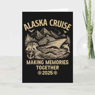 Tarjeta Crucero por Alaska 2025 Cruisin Juntos Vacaciones 