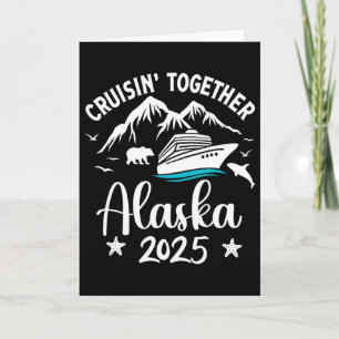 Tarjeta Crucero por Alaska 2025 Vacaciones de Verano Famil