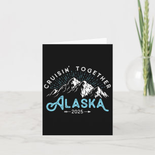 Tarjeta Crucero por Alaska 2025 Vacaciones de viaje con fa