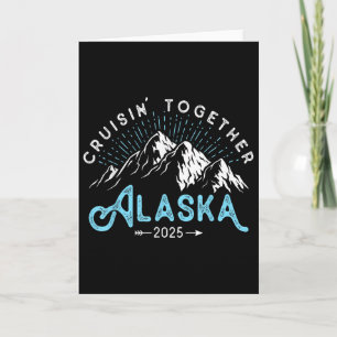 Tarjeta Crucero por Alaska 2025 Vacaciones de viaje de fam