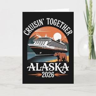 Tarjeta Crucero por Alaska 2026 Familia Hombres Mujeres Ni