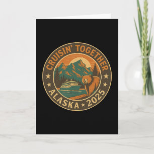 Tarjeta Crucero por Alaska juntos vacaciones de viaje en c
