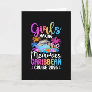 Tarjeta Crucero por el Caribe Creando Recuerdos 2026 Chica