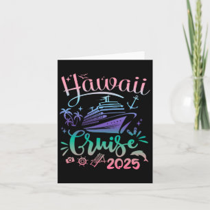 Tarjeta Crucero por Hawái 2025 Grupo de amigos y familiare