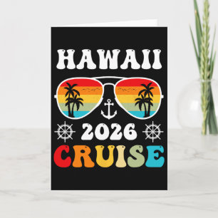 Tarjeta Crucero por Hawái 2026 Viaje de vacaciones Grupo f