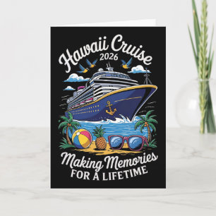 Tarjeta Crucero por Hawái Vacaciones 2026 Viaje Familiar C