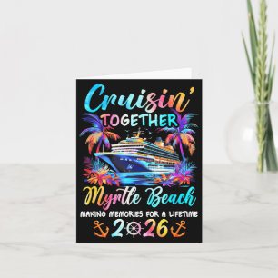 Tarjeta Crucero por Myrtle Beach 2026 Vacaciones familiare