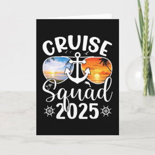 Tarjeta Crucero Squad 2025 Camiseta de crucero familiar de