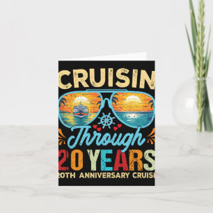 Tarjeta Cruceros a lo largo de 20 años 20º aniversario del
