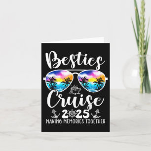 Tarjeta Cruceros Besties Cruise 2025 Grupo de Amigos Coinc