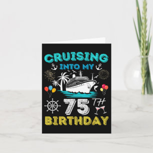Tarjeta Cruceros en mi crucero de 75 años