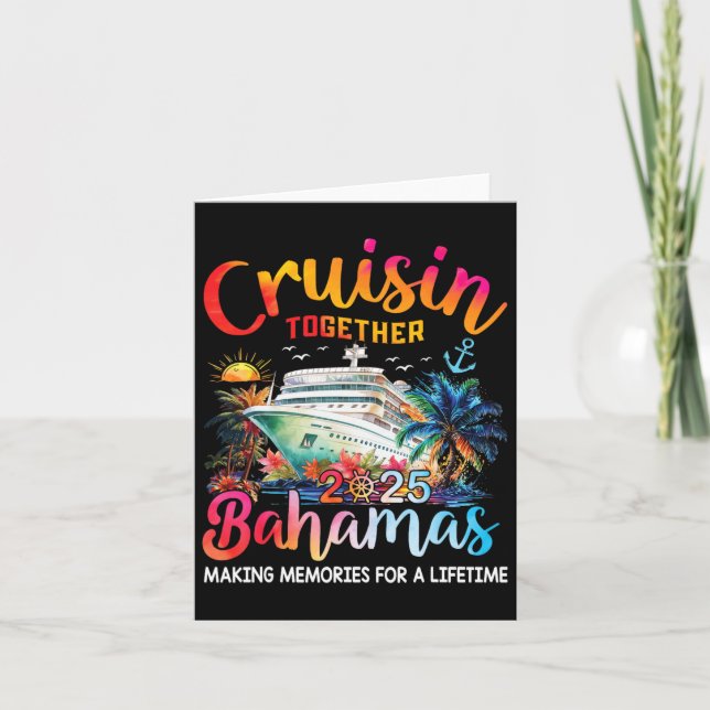Tarjeta Cruceros juntos por las Bahamas 2025 (Anverso)