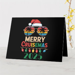 Tarjeta Cruceros Merry 2025 Personalizado Xmas Cruise