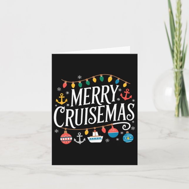 Tarjeta Cruceros Navidades Cruise S Family Cruissin (Anverso)