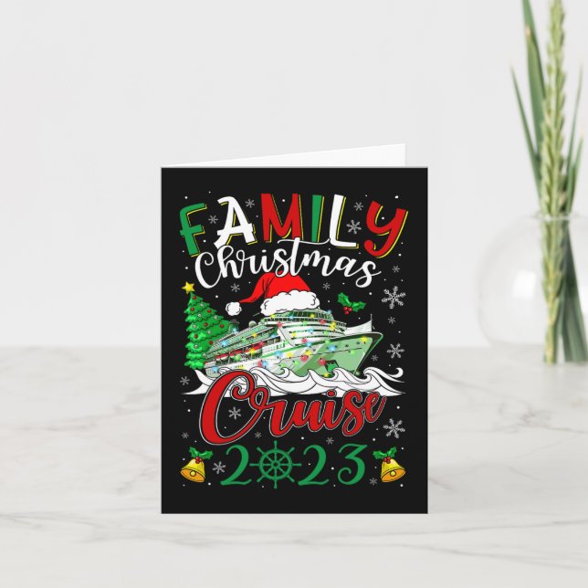 Tarjeta Cruceros para Navidades familiares 2023 (Anverso)